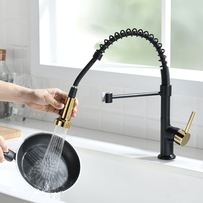 Clihome Pull Down Kitchen Faucet & Reviews Wayfair